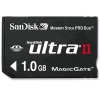 SanDisk Memory Stick PRO DUO MagicGate 1Gb Ultra II + MS DUO-->MS Adapter