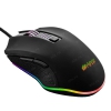 HIPER Genome GM-5 Игровая мышь чёрная (USB, 6 кнопок, 6400  dpi, RGB подсветка)