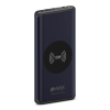 Внешний аккумулятор с беспроводной зарядкой HIPER NANO X синий Li-Pol 10000 mAh QC+PD+QI 10W  2.4A  2xUSB  1xType-C,