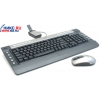 Genius SlimStar R610 Black (Кл-ра, М/Мед,USB+Мышь, 3кн, Roll, Optical,USB)+зар.от USB