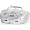BX318BT (S) Аудиомагнитола CD/MP3 BBK BX318BT (S) silver (5Вт, CD/MP3, Bluetooth, USB, FM, AUX,  Выход на наушники)