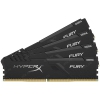 HX432C16FB4K4/64 DDR4 DIMM 64Gb PC25600, 3200Mhz, Kingston HyperX FURY Black CL16 (Kit of  4) (retail)