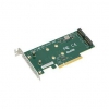 SuperMicro <AOC-SLG3-2M2-O> PCI-E, 2-port  M.2  NVME  2260/2280/22110