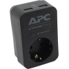 Сетевой фильтр APC <PME1WU2B-RS> 1  розетка, 2xUSB