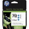 Картридж HP 3ED77A (№712) Tri-Pack Cyan для  HP  DJ  T210/230/250/630/650