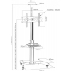 Аксессуар для ТВ FLOOR MOUNT PT STAND-11 BLACK 10240  ARM MEDIA