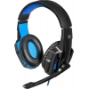 Гарнитура WARHEAD G-390 LED BLACK/BLUE 64039 DEFENDER