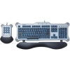 Кл-ра Saitek PC Gaming PZ08AR/V <USB> Ergo 104КЛ+4КЛ М/Мед+Pad 11КЛ, подсветка клавиш