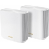 Бесшовный Mesh роутер Asus ZenWiFi XT8 (W-2-PK)  AX6600  100/1000/2500BASE-T  белый