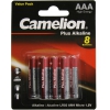 Camelion LR03-BP8, Size "AAA", 1.5V, щелочной (alkaline)  <уп.  8  шт>