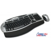Microsoft Wireless Optical Desktop 4000 USB&PS/2 (Кл-ра Ergo, М/Мед+Мышь 3кн, Roll) <K51-00162>