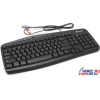 Клавиатура Microsoft Wired Keyboard 500 Black <PS/2> 104КЛ +10КЛ М/Мед <JUB-00039/ZG6-00066> влагозащита
