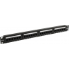 Patch Panel 19" 1U UTP 24 port кат.5e NETLAN <EC-URP-24-UD2> разъём  KRONE&110 (dual IDC)