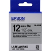 Термотрансферная лента EPSON C53S654019 LK-4SBM (12мм x 9м, Black  on Met.Silver)