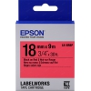 Термотрансферная лента EPSON C53S655002 LK-5RBP (18мм x 9м,  Black  on  Red)