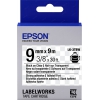 Термотрансферная лента EPSON C53S653006 LK-3TBW (9мм x 9м,  Black  on  Clear)
