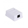 Розетка 1 порт накладная (UTP, RJ45, белая) GEPLINK (GL4053)