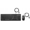 6HD76AA Комплект кл-ра+мышь проводная HP  160 black