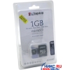 Kingston microSecureDigital (microSD) Memory Card 1Gb + microSD-->SD Adapter